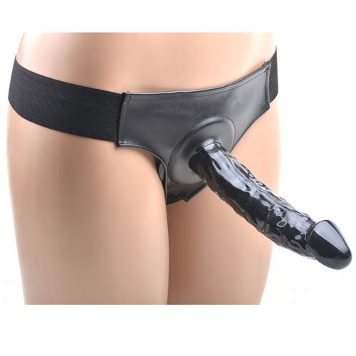 Black Hollow Strap On Dildo