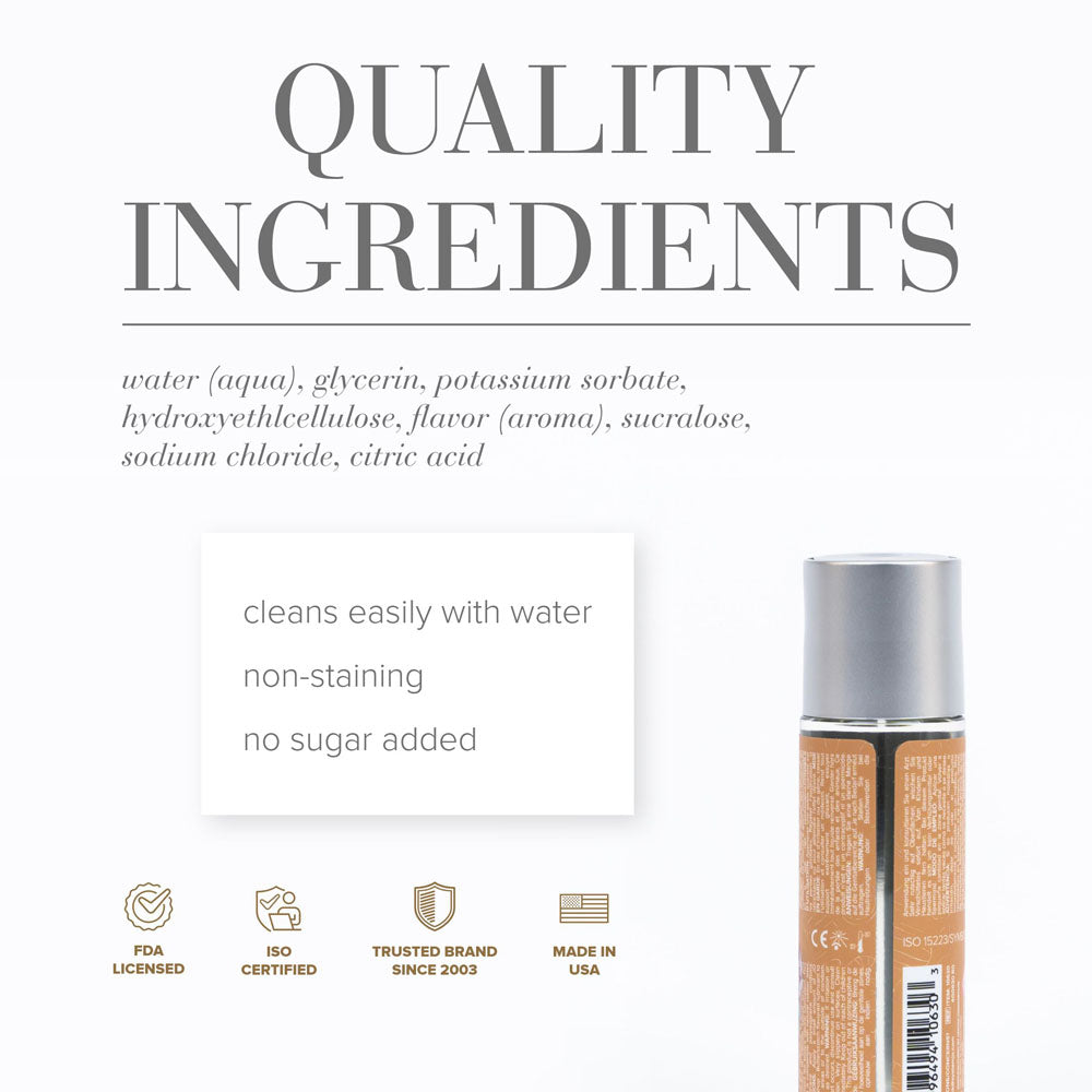 JO Candy Shop Butterscotch Lube - 60 mL - Butterscotch Flavoured Water Based Lubricant - 60 ml Bottle-10630