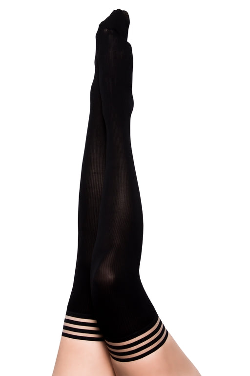 Kixies DanaLynn Black Ribbed - size D