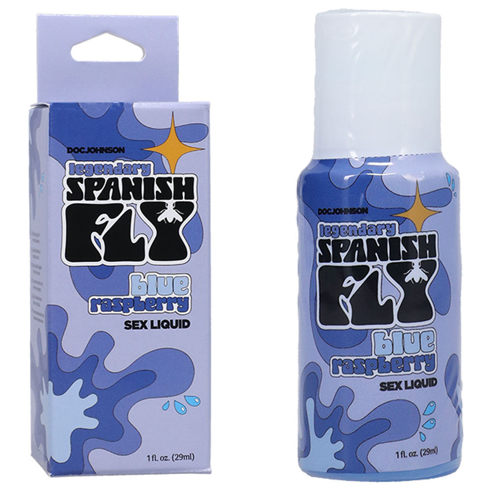 Spanish Fly Sex Liquid - Blue Raspberry - Aphrodisiac Enhancer - 29 ml Bottle-1308-32-BX