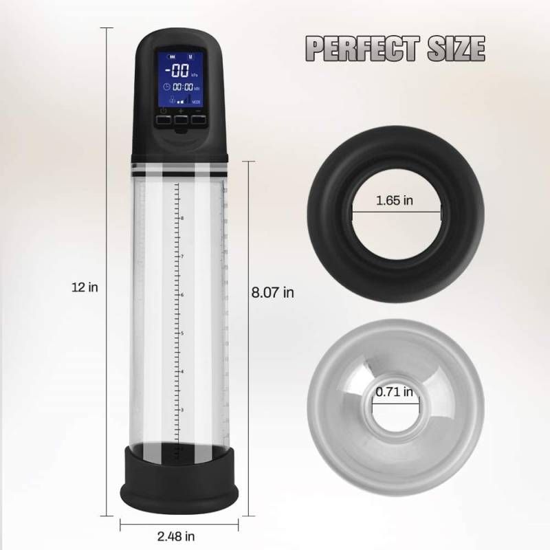 Luxury USB LCD Auto-Pump Clear-XLCDPC