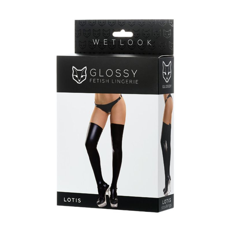 Glossy Wetlook Stockings Lotis-955011-L