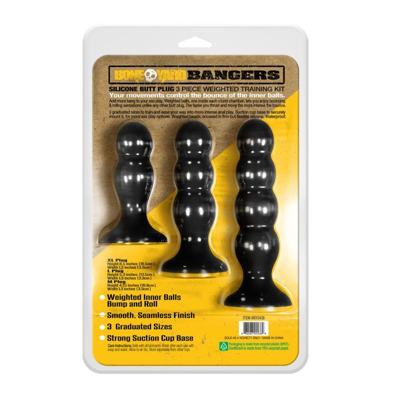 Bangers Silicone Ass Training Kit 3 Pc-BY0438