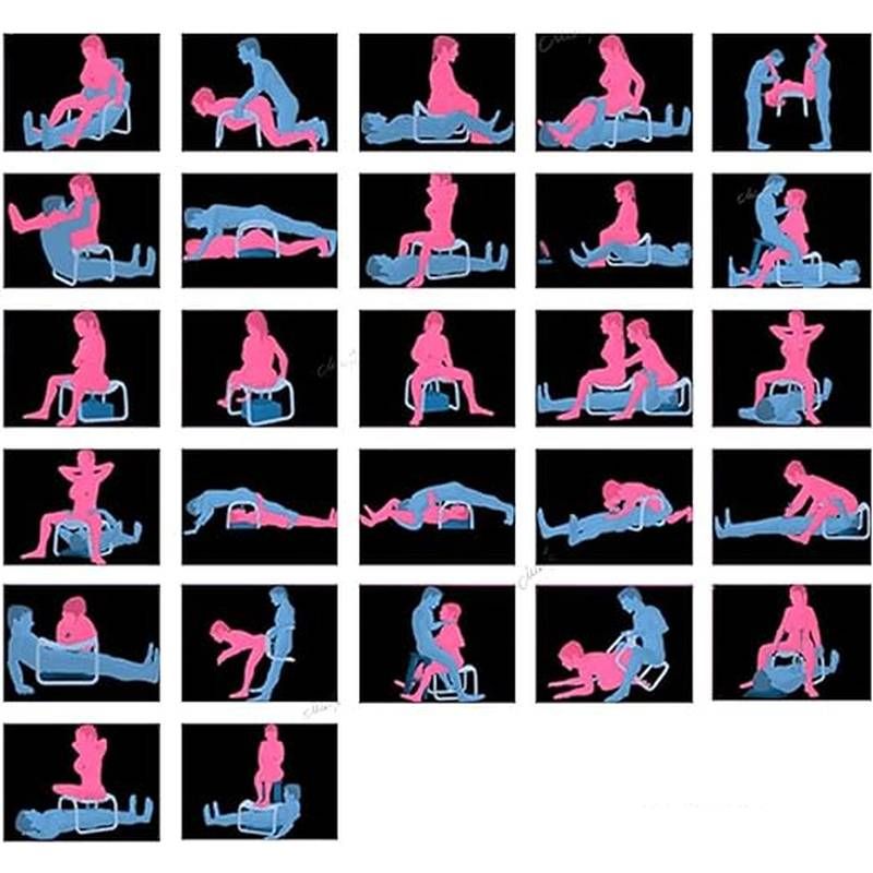 Sex Chair Adjustable Height Black