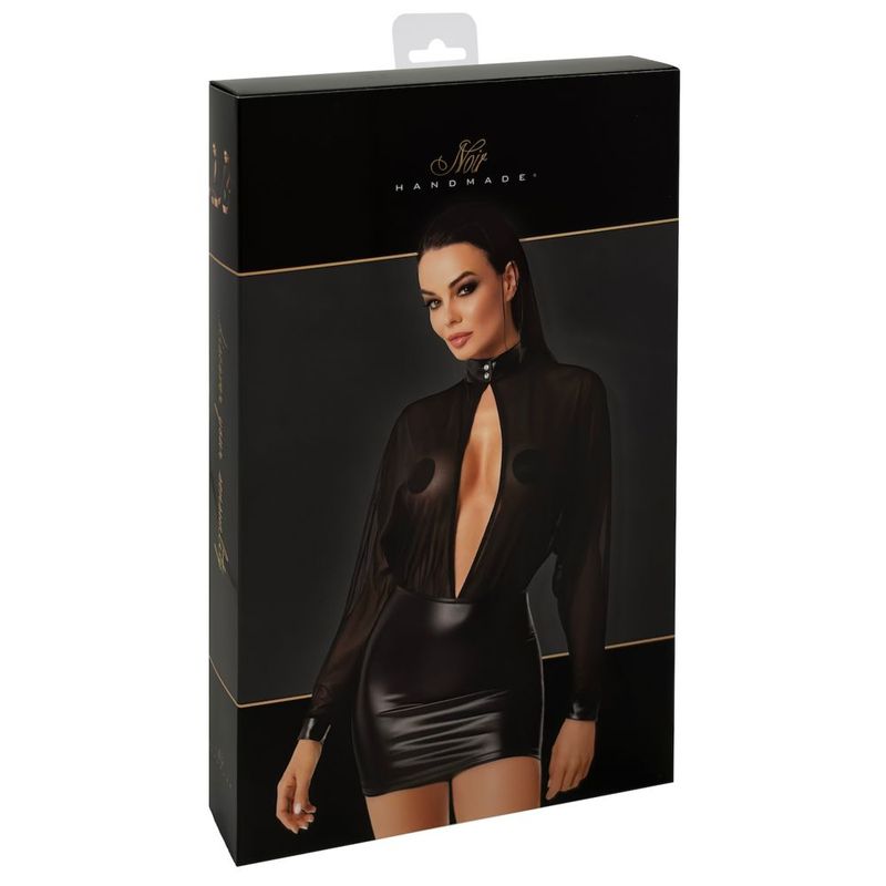 Opium Mini Dress-F348-BLK-S