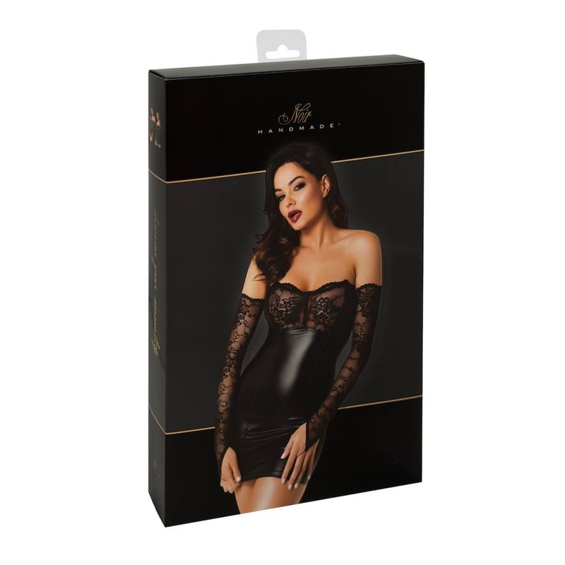 Harmonia Mini Dress-F340-BLK-S