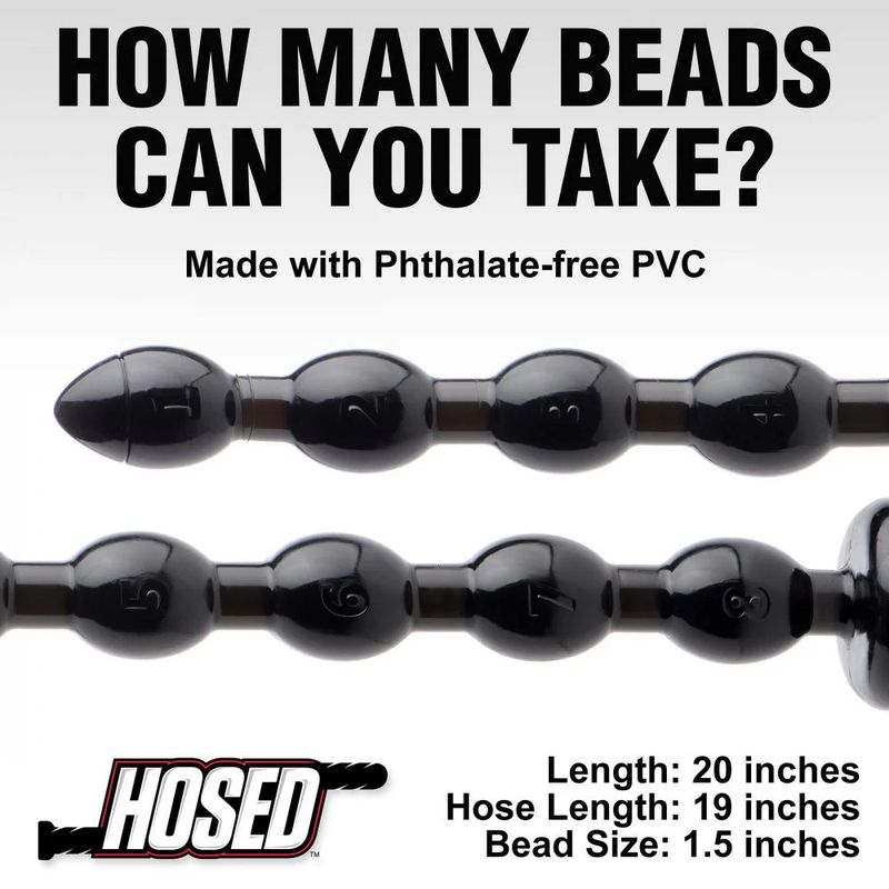 Hosed 19in Beaded Anal Snake-AF614