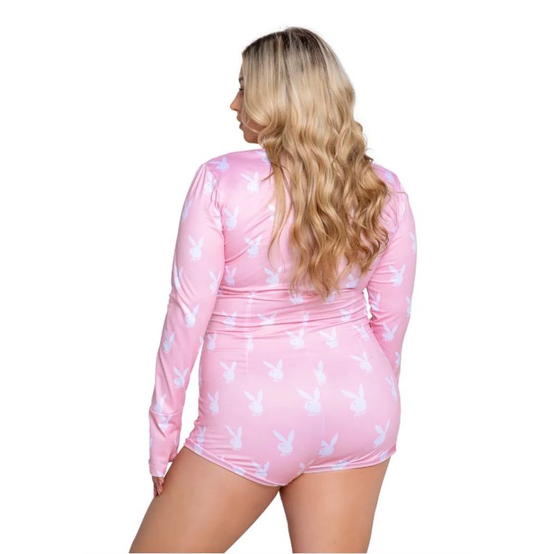 Playboy Slumber Bunny Romper Pink-PBLI130-PNK-L/XL