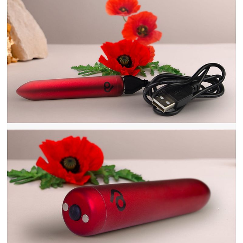Poppy Red Rechargeable Bullet-16RECPRD