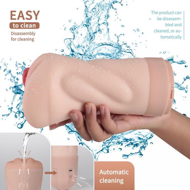 Suctroker Dual Hardness Vibrating Sucking Pussy-SQ-MA60120