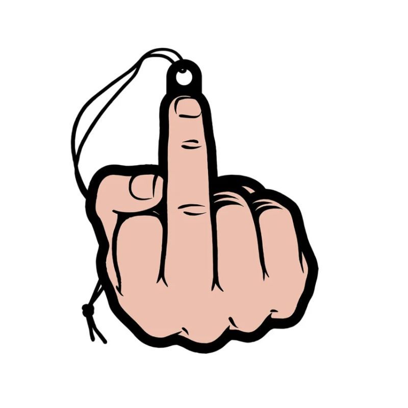 Middle Finger Air Freshener Peach-VAF-005