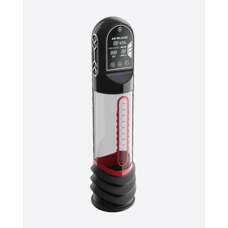 ISP90 Curve Infrared Automatic Penis Pump Red-PPP9990-RED