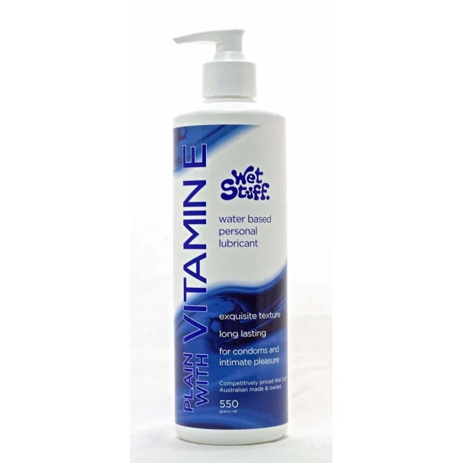 WET STUFF PLAIN WITH VITAMIN E LUBRICANT 550g
