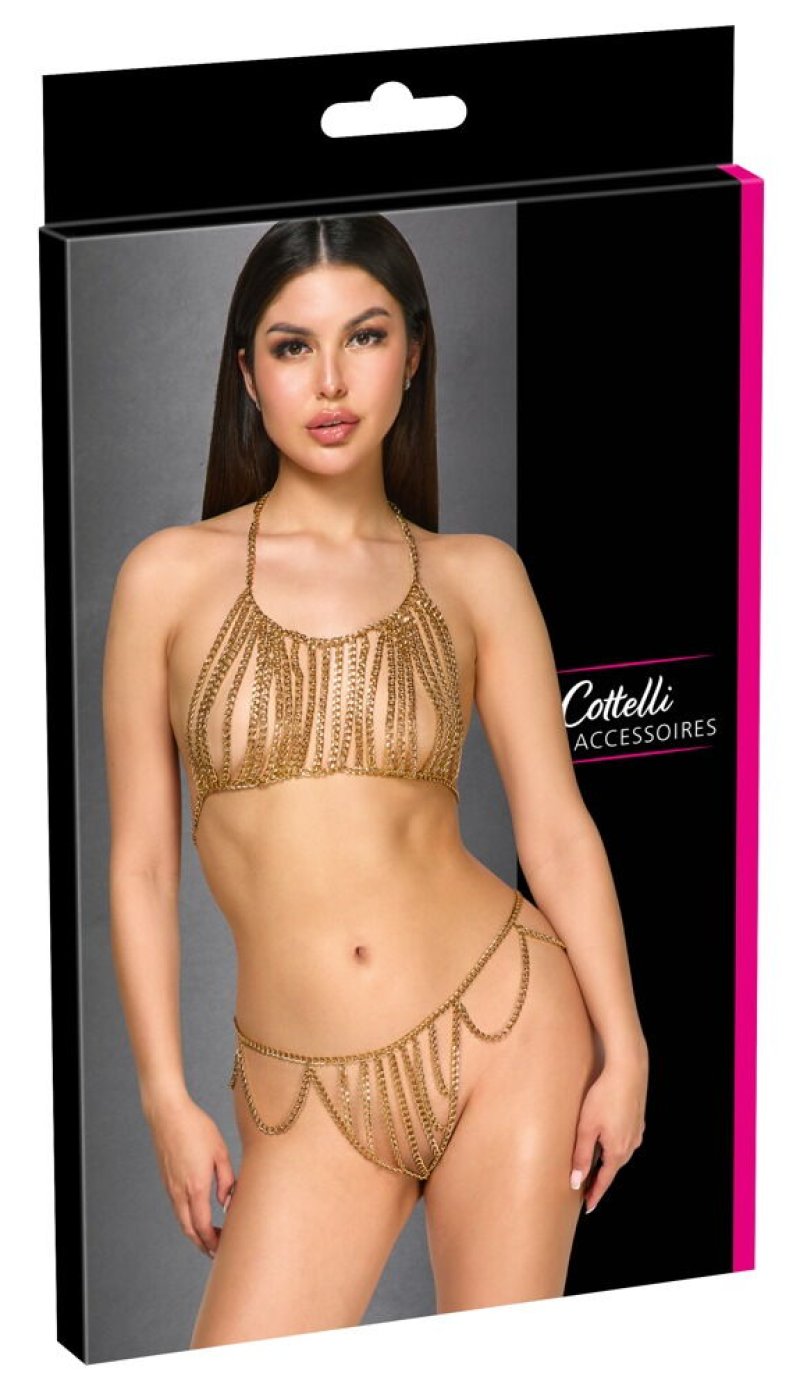 Cottelli Top Set Chain Gold-2450534