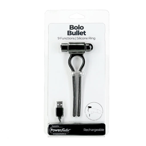 BOLO Adjustable Penis Ring with 2.5" Mini Power Bullet