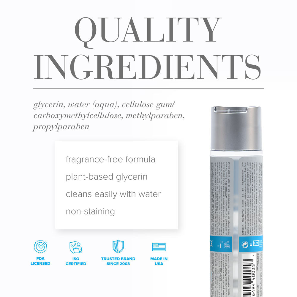 JO H2O Original Lube - 60 mL - Water Based Lubricant - 60 ml Bottle - 40034