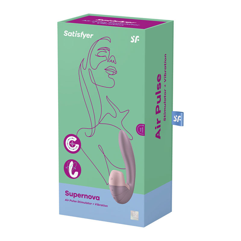 Satisfyer Supernova - Old Rose USB Rechargeable Vibrator with Air Pulsation - 4009728