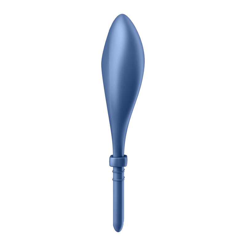 Satisfyer Bullseye - Blue - Blue Vibrating Adjustable Lasso Cock Ring - 4018362