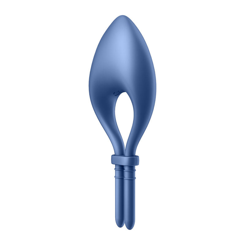 Satisfyer Bullseye - Blue - Blue Vibrating Adjustable Lasso Cock Ring - 4018362