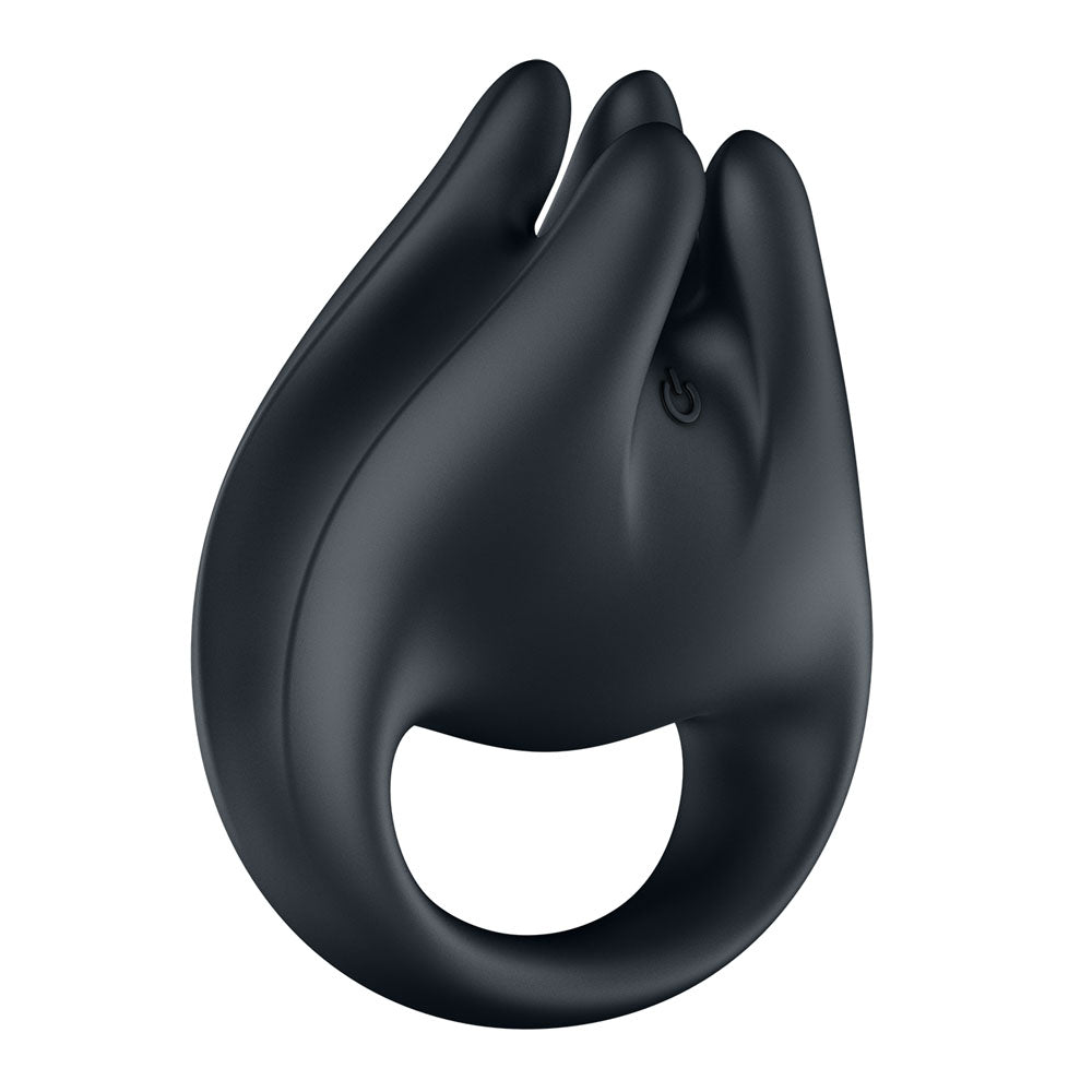 Satisfyer Perfect Pair 1 - Black USB-C Rechargeable Vibrating Couples Ring - 4043739