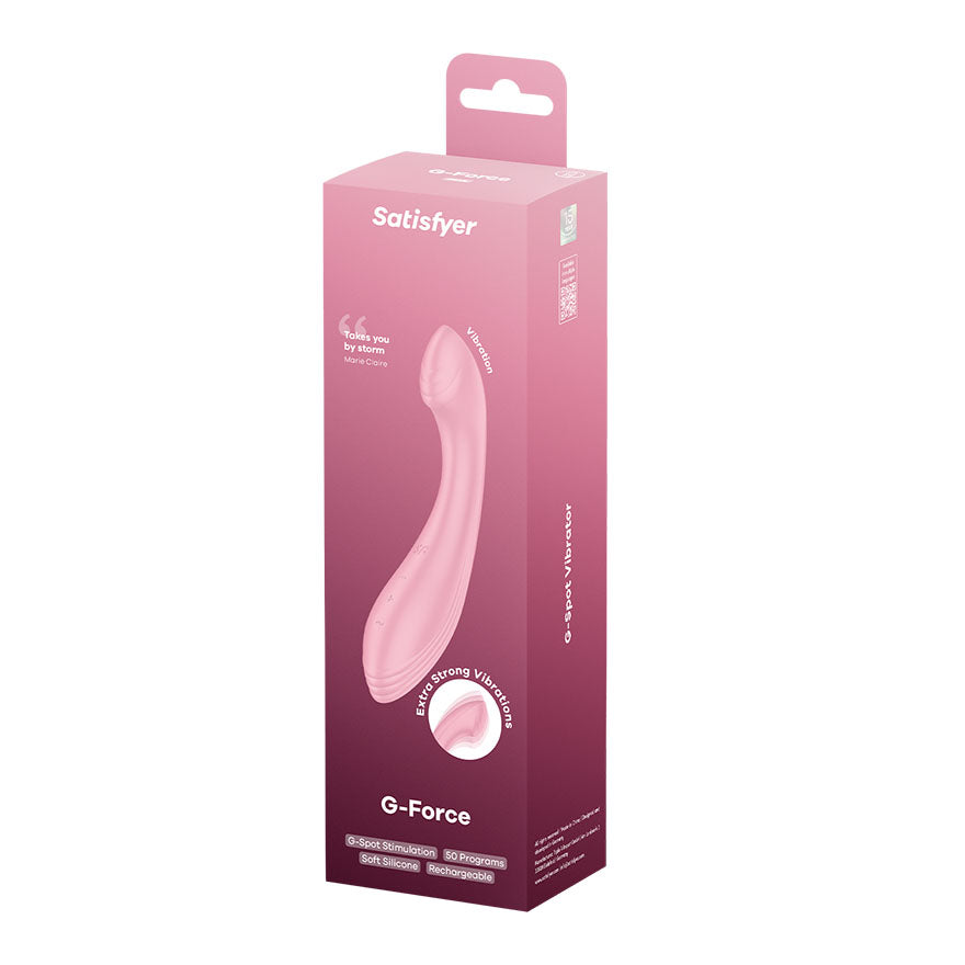 Satisfyer G-Force - Pink - Pink USB Rechargeable Vibrator - 4048628