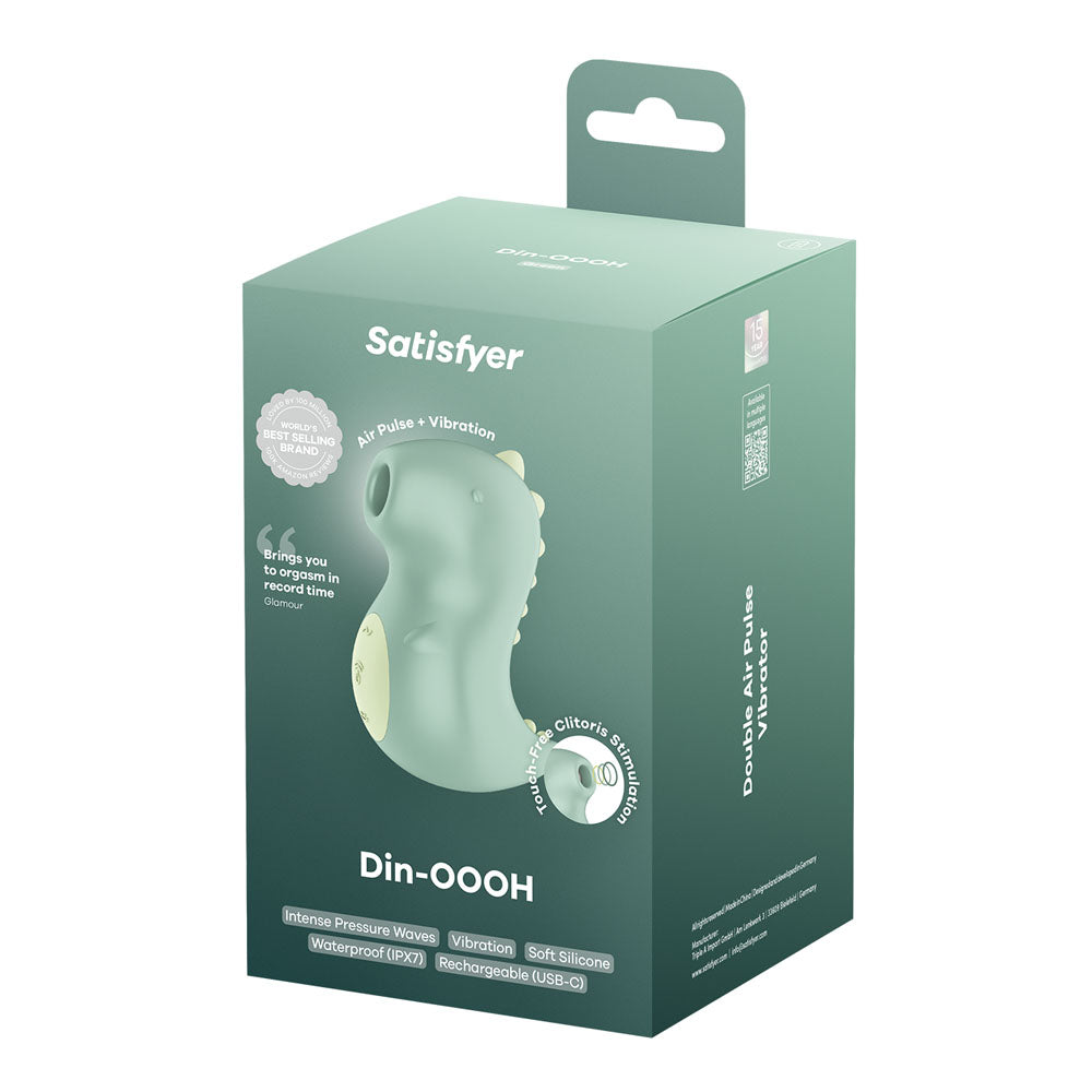 Satisfyer Din-OOOH - Mint Green USB Rechargeable Air Pulse Stimulator-4081328
