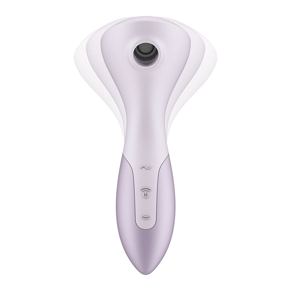 Satisfyer Wand-erful - Violet 15.8 cm USB Rechargeable Air Pulse Massage Wand-4081960