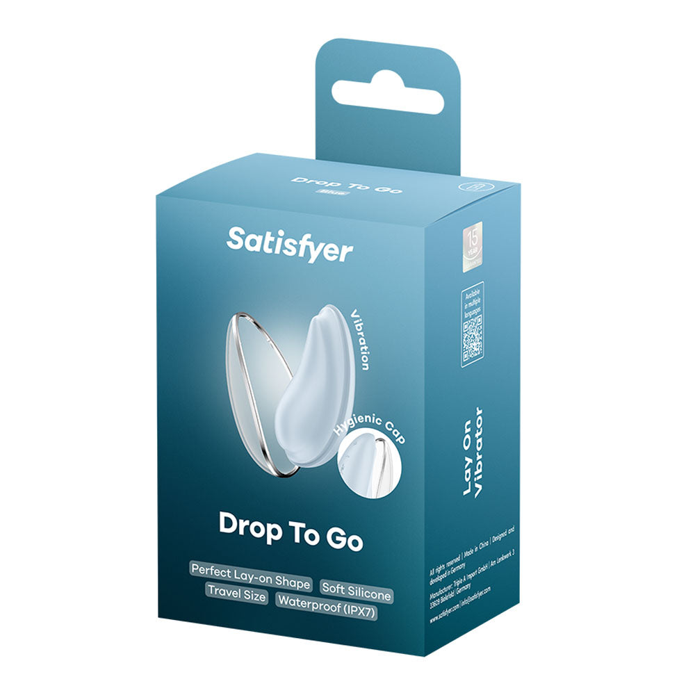 Satisfyer Drop To Go - Blue - Blue USB Rechargeable Clitoral Stimulator-4082035