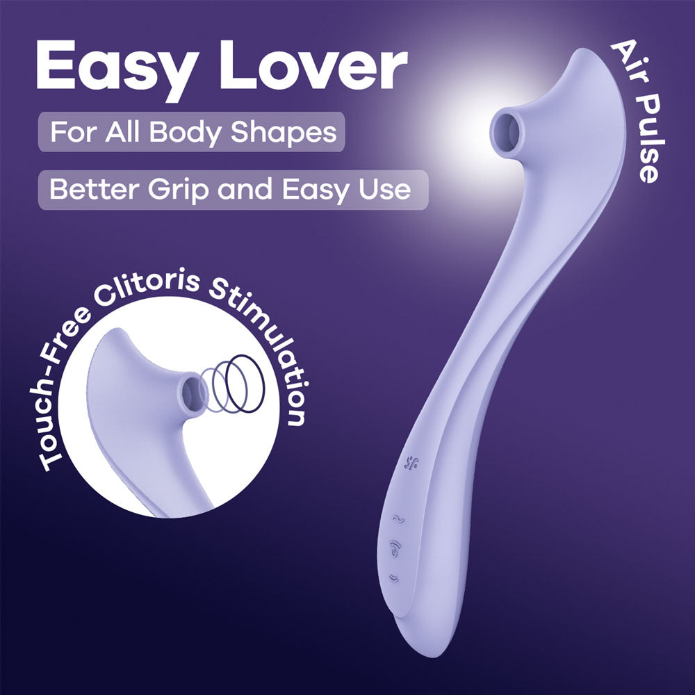 Satisfyer Easy Lover - Purple USB-C Rechargeable Air Pulse Clitoral Stimulator - 4082073