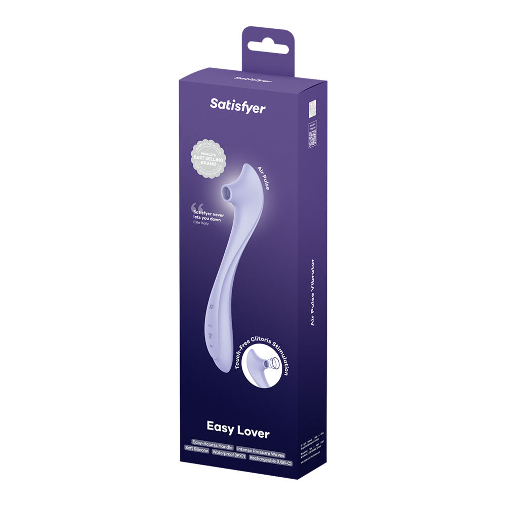 Satisfyer Easy Lover - Purple USB-C Rechargeable Air Pulse Clitoral Stimulator - 4082073