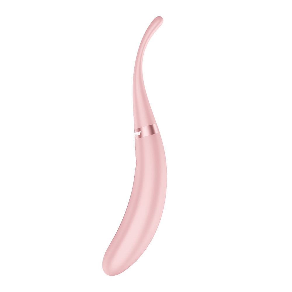 Satisfyer Tip Tease - Rose - Rose USB Rechargeable Vibrator with Twirling Tip-4082356