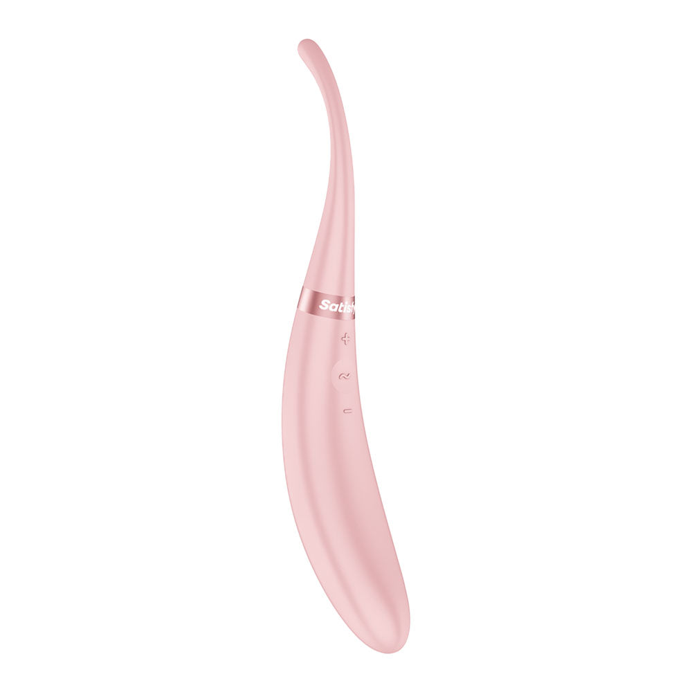 Satisfyer Tip Tease - Rose - Rose USB Rechargeable Vibrator with Twirling Tip-4082356