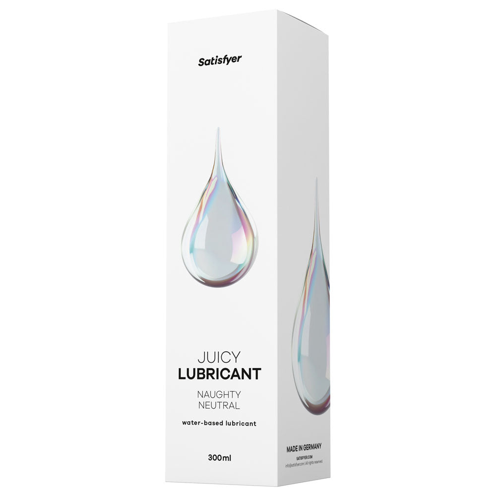 Satisfyer Juicy Lubricant 300 ml Naughty Neutral - Unscented Water Based Lubricant - 300 ml Bottle-4082837