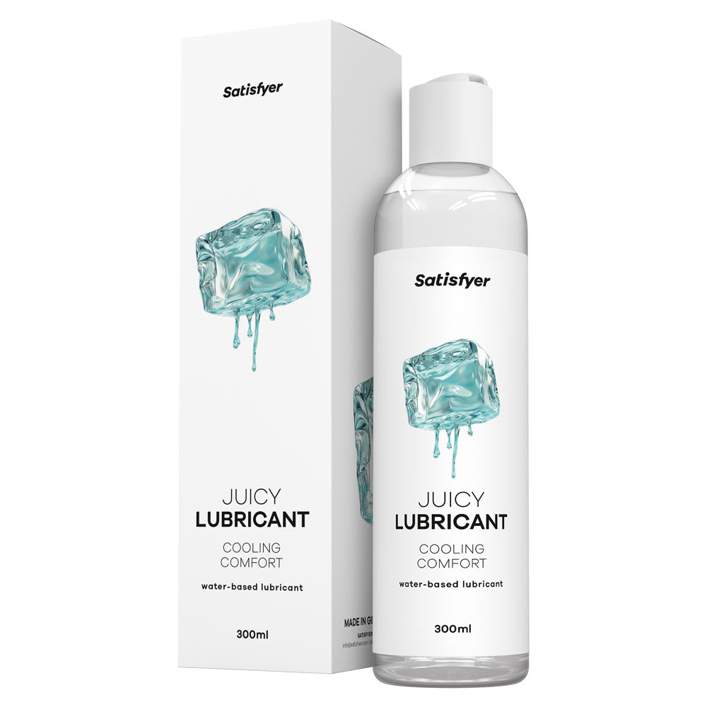 Satisfyer Juicy Lubricant 300 ml Cooling Comfort - Cooling Water Based Lubricant - 300 ml Bottle-4082844