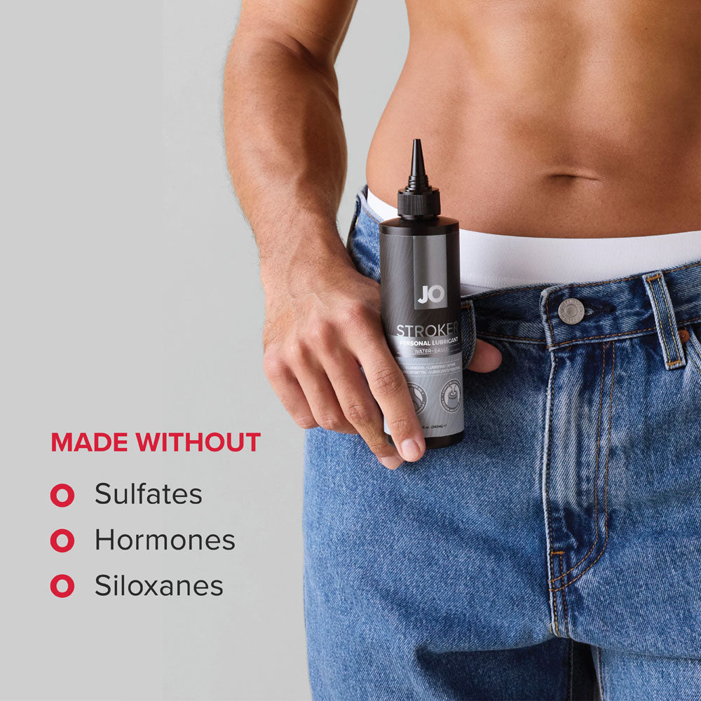 JO Stroker Lube - 240ml - Water Based Stroker Lubricant - 240 ml Bottle - 40844
