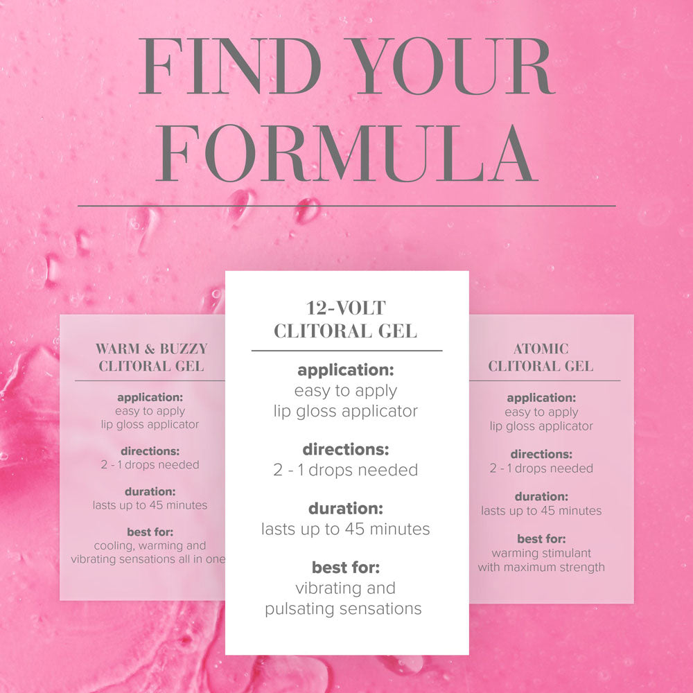 JO 12 Volt Clitoral Stimulant - 10 mL - Stimulating Gel for Women - 10 ml Tube-41217