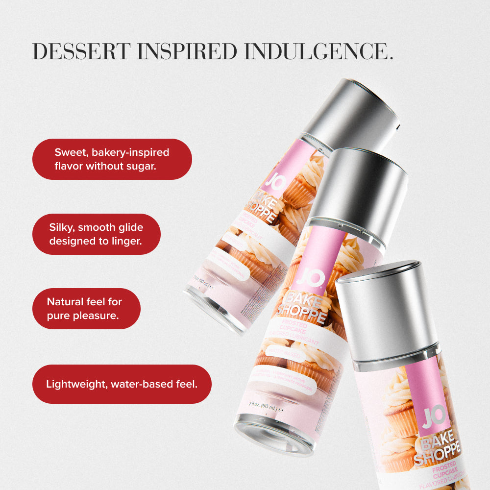 JO Bake Shoppe - Frosted Cupcake - Frosted Cupcake Flavoured Water Based Lubricant - 60 ml Bott