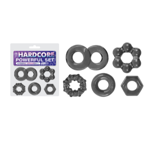 HARDCORE 40MM AND 50MM TPE ORNAMENT 5PCS SET