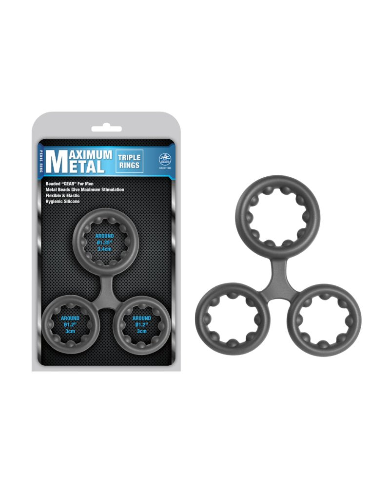 MAXIMUM METAL 3 IN 1 SILICONE ORNAMENT GREY-647246