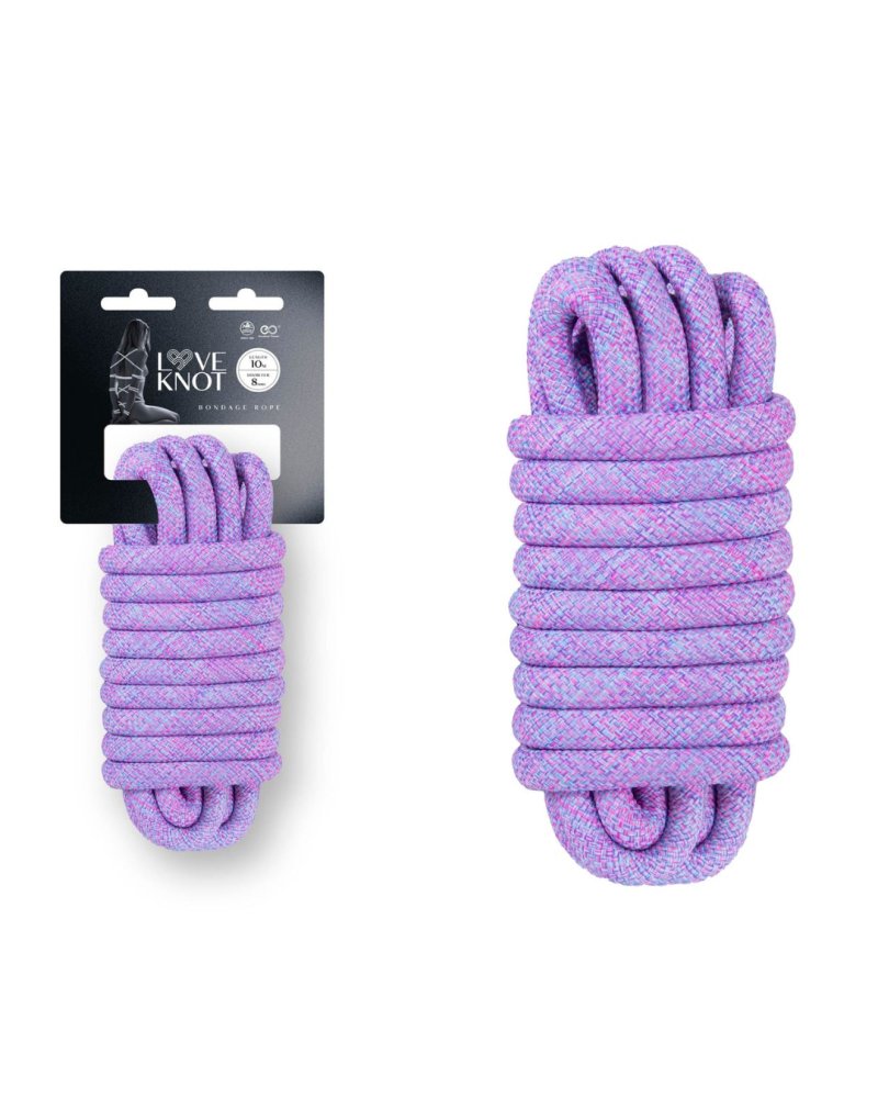 Love Knot 10M 8MM THICK POLYESTER ROPE - Purple-649271