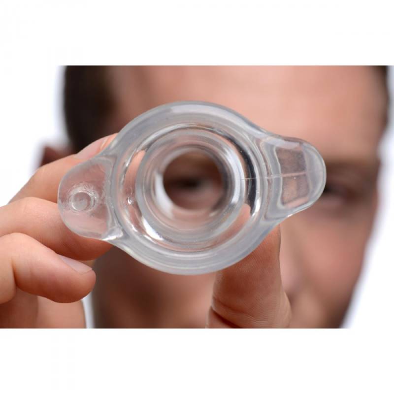 Master Series Gape Glory - Clear Large Hollow Anal Plug - AF816-LARGE