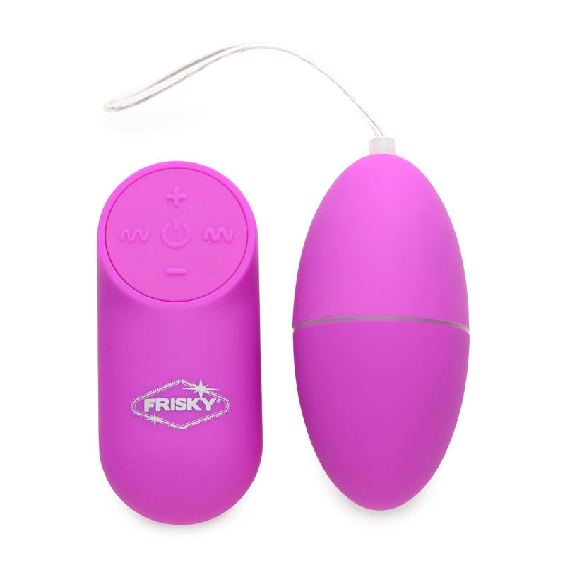 Frisky Scrambler - Purple Vibrating Egg with Wireless Remote-AG657-PURPLE