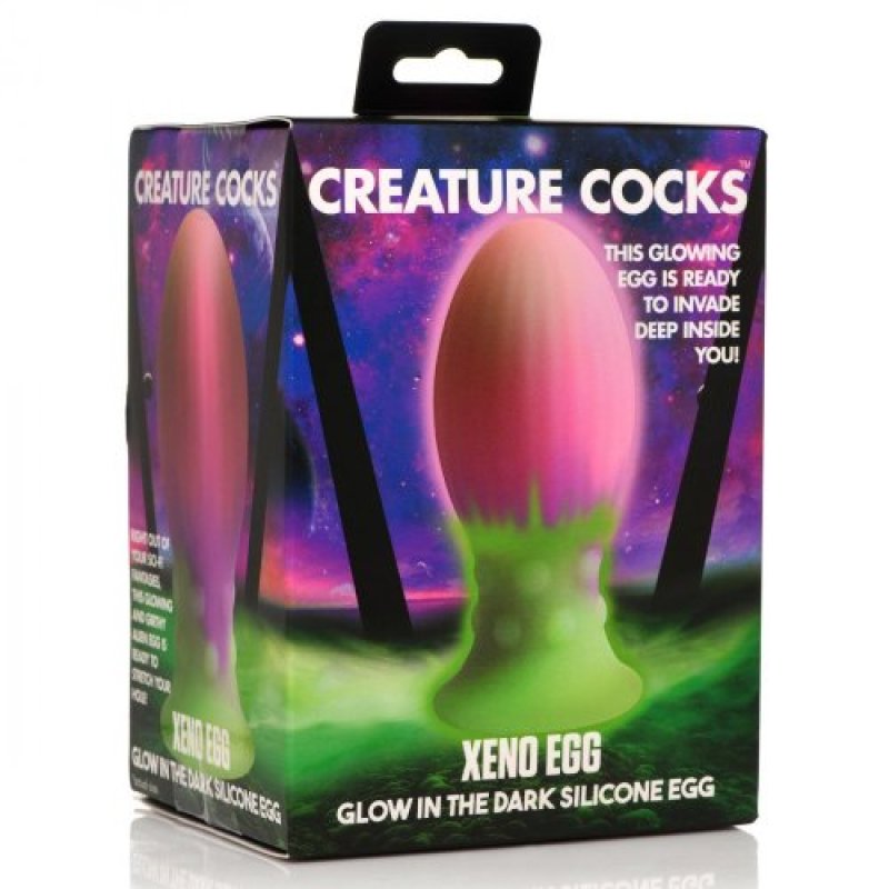 Creature Cock Xeno Egg Glow in the Dark Silicone Egg-AH067-Large