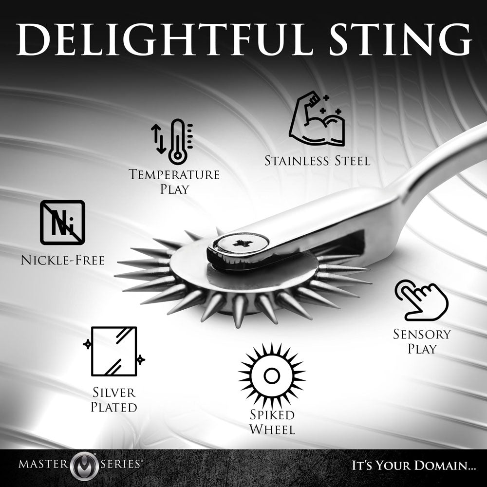 Master Series Silver Sensation - Metal Wartenberg Wheel - AH463