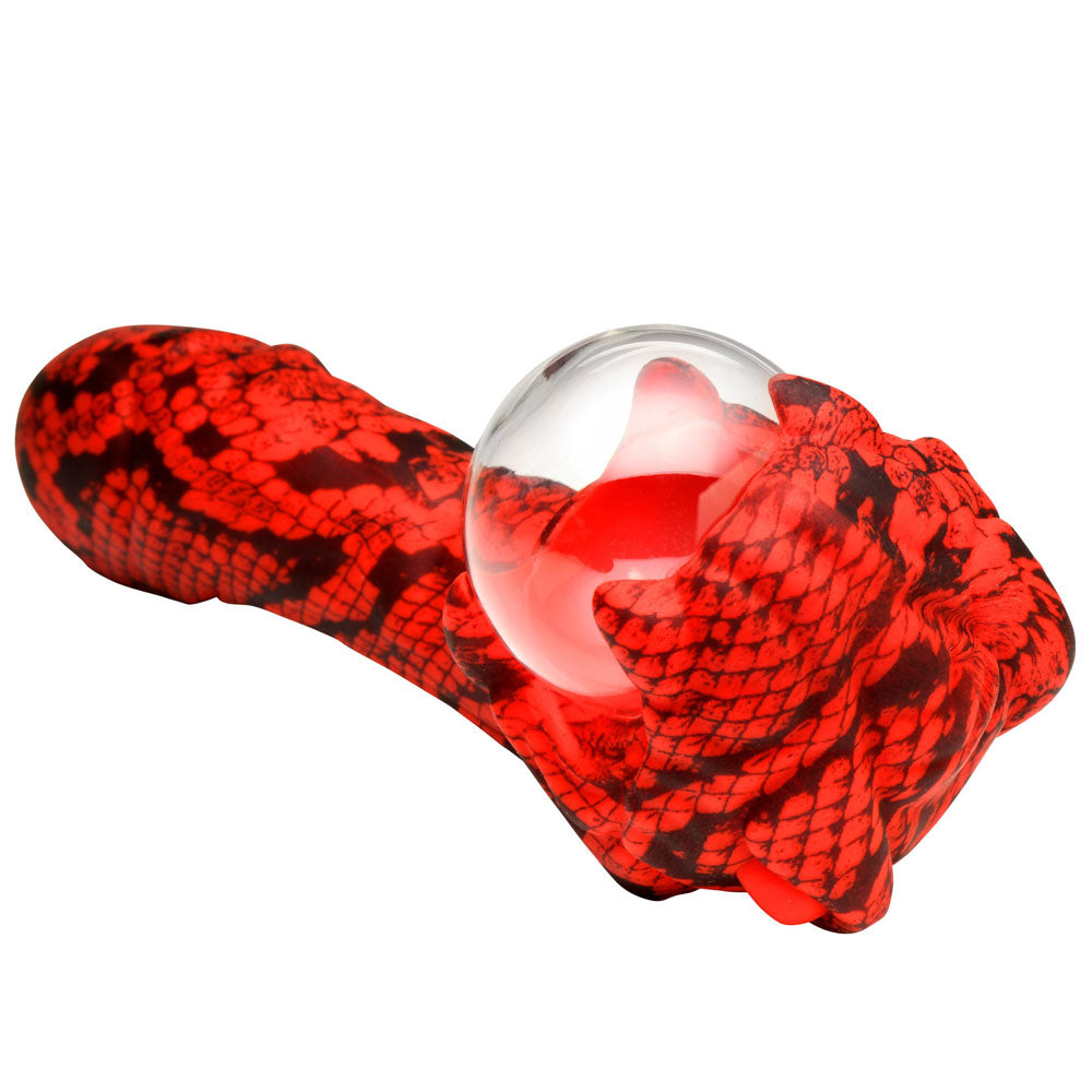 Creature Cocks Cobra - Red 18.5 cm USB Rechargeable Fantasy Vibrator with Plasma Ball-AH734