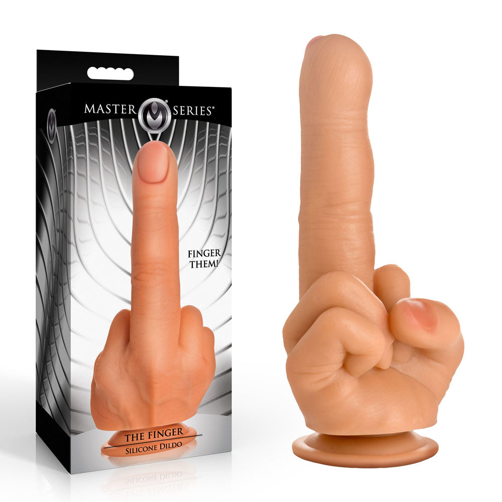 Master Series The Finger - Flesh 21.3 cm Giant Finger Dildo-AH758