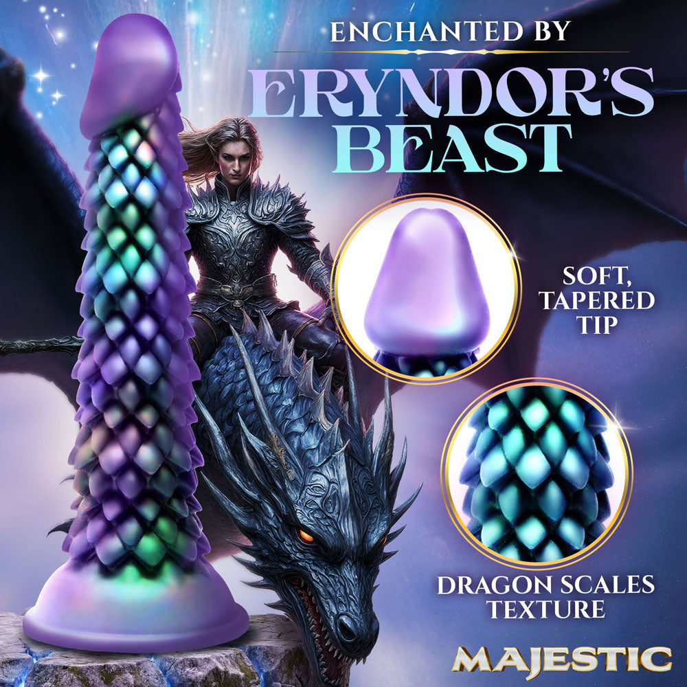 Majestic Eryndor - Opal 22.9 cm Fantasy Dragon Dildo - AH947