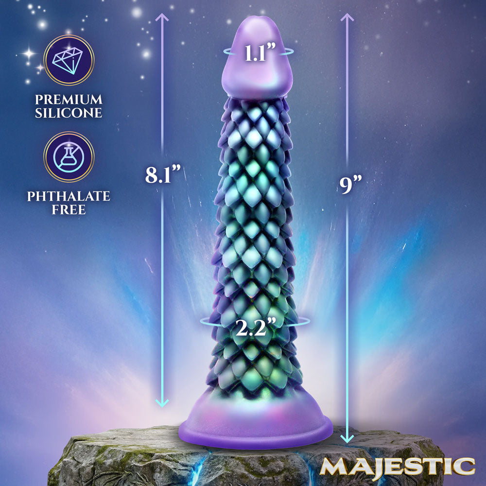 Majestic Eryndor - Opal 22.9 cm Fantasy Dragon Dildo - AH947