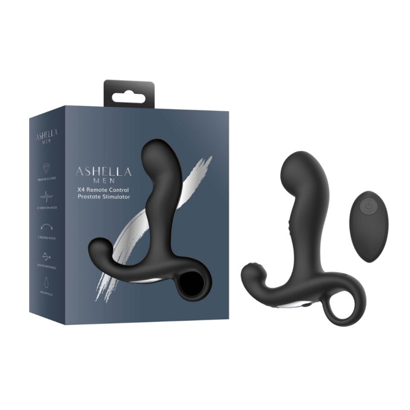 Ashella Men X4 Remote Control Prostate Stimulator-ASHM04