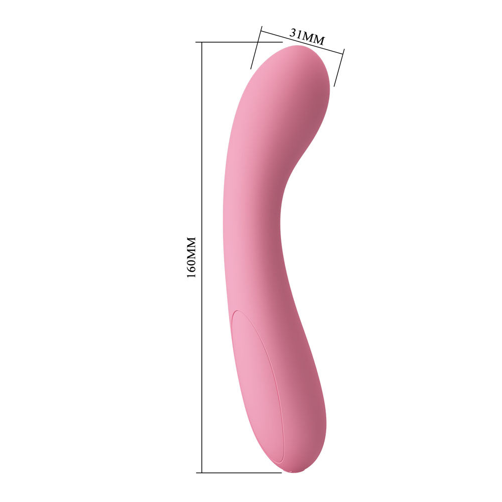 Party Up JOHN Flexible Vibe - Pink - Pink 16 cm USB Rechargeable Vibrator-BI-014281-1-PU
